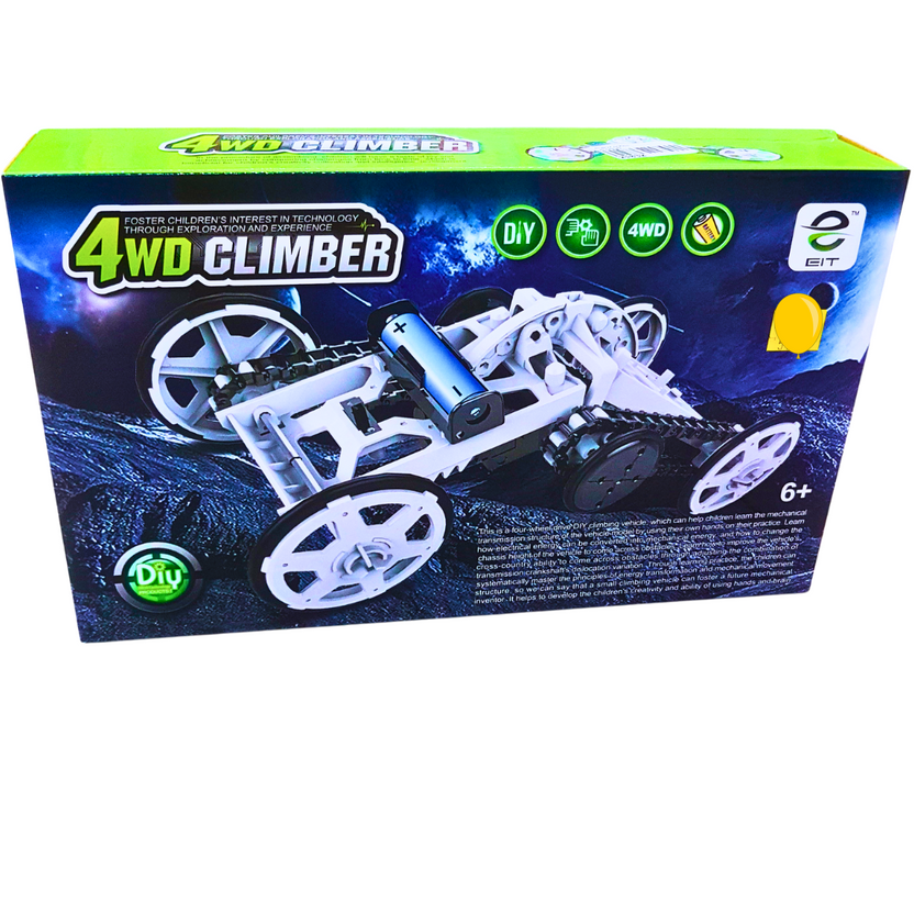 DIY 4WD Climber Kit for Kids – STEM Educational Assembly Car Toy with 4-Wheel Drive & Adjustable Chassis Main image