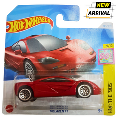 Hot Wheels McLaren F1 – HW The '90s Series – Red Die-Cast Sports Car Model for Kids and Collectors (3+ Years)