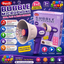2-in-1 Bubble Microphone Toy for Girls | Musical Bubble Blower with Lights & Sound | Cute Cartoon Bubble Maker for Kids Age 3+