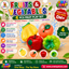 Fruits & Vegetables Soft Squishy Fruit Toy Set – 4PCS Sensory Squeeze Toys for Kids | Non-Toxic Educational Pretend Play Fruits for Toddlers 6M+