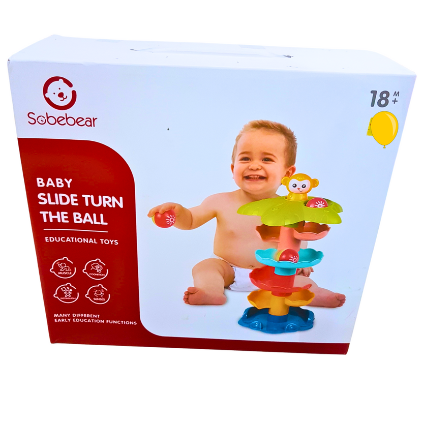 Sobebear Baby Slide Turn the Ball | Early Learning Spiral Ball Drop Toy for Babies | 18+ Months Main image