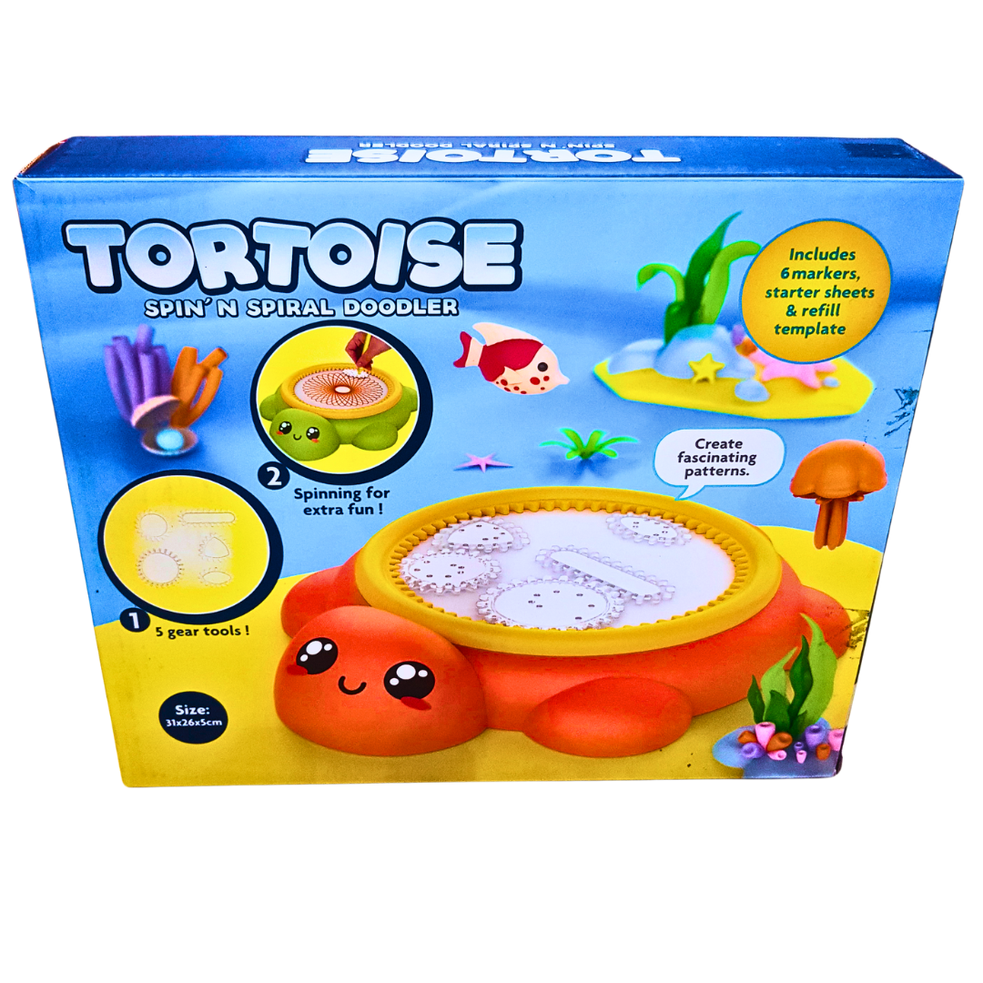 Tortoise Spin 'N Spiral Doodler – Motorized Drawing Fun with 6 Markers & Gear Tools | Creative Art Toy for Kids (Ages 3+) Secondary image