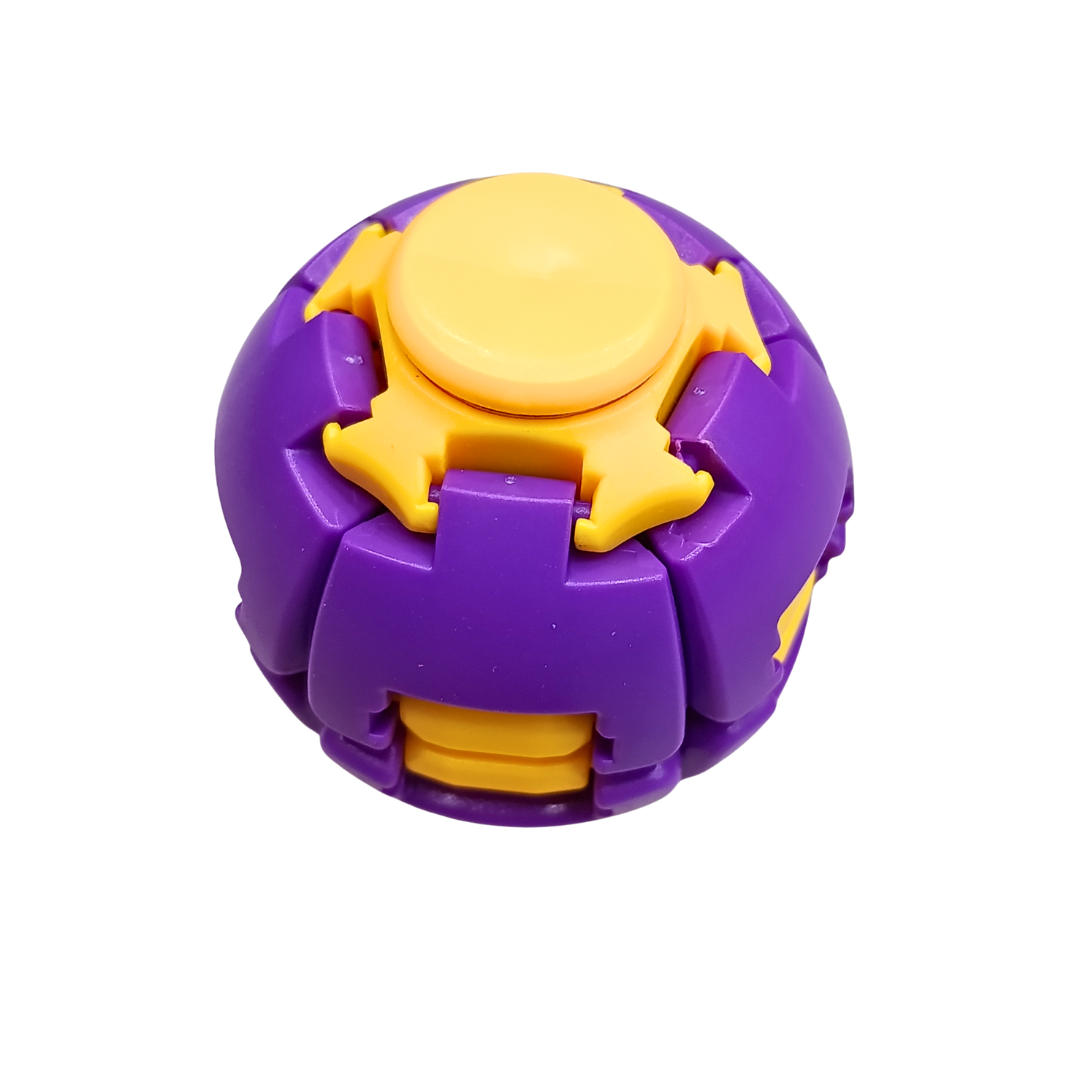 Decompress Spinning Top Fidget Toy – Press & Rotate 3-Model Sensory Spinner | Auto-Rotating Desk Toy for Kids Ages 8+ | Assorted Colours