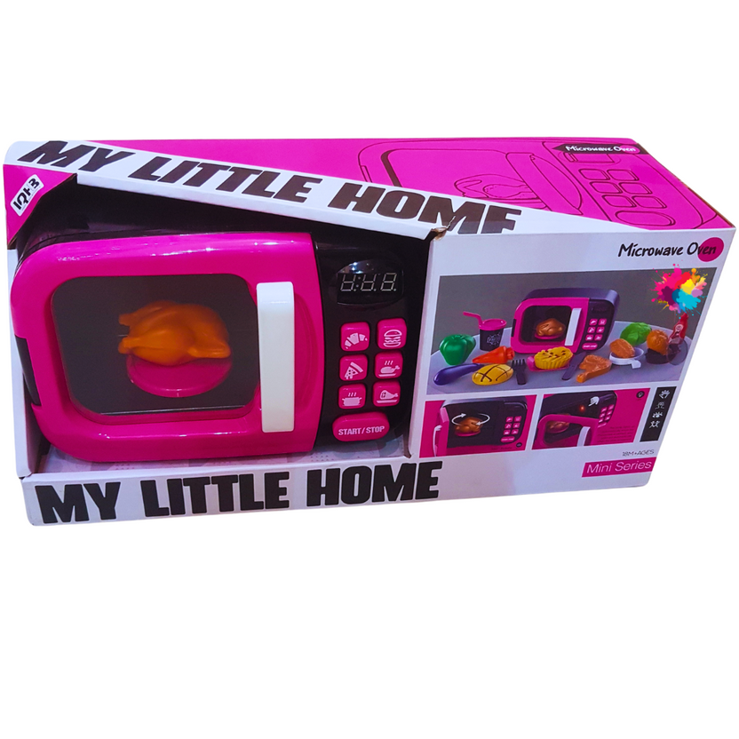 My Little Home Microwave Oven Playset - Realistic Kitchen Fun for Kids Main image