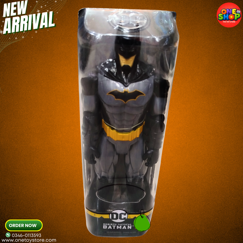 DC Batman Rebirth Tactical Action Figure for Kids – Large Superhero Collectible Toy | Batman Figure (4+ Years) Main image