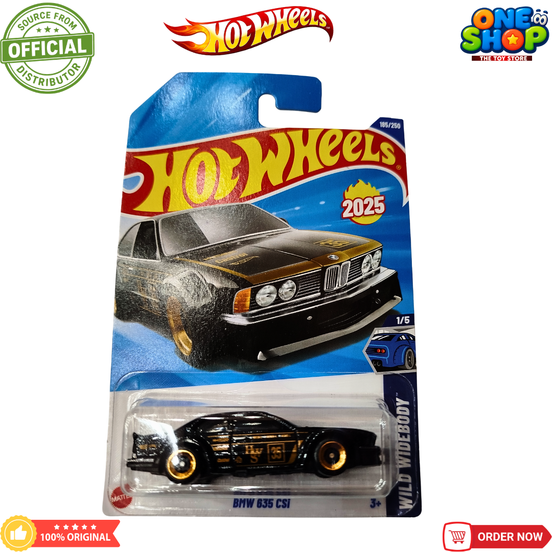 Hot Wheels BMW 635 CSi Die-Cast Car – 2025 Wild Widebody Series Collectible Toy Car for Kids & Collectors