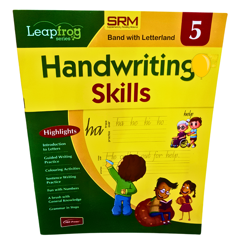 Handwriting Skills – Leapfrog Series (Book 5) | Guided Writing Practice, Sentence Formation & Grammar for Kids Main image