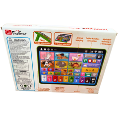 📚 FiveStar Learning Fun Tablet Toy for Toddlers – My First Educational Tablet with Light & Sound, ABC, Animals & Numbers | 12+ Months
