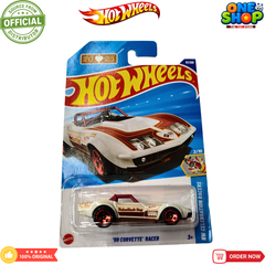 Hot Wheels ’69 Corvette Racer Die-Cast Car – Classic Chevrolet Sports Car Toy for Kids & Collectors