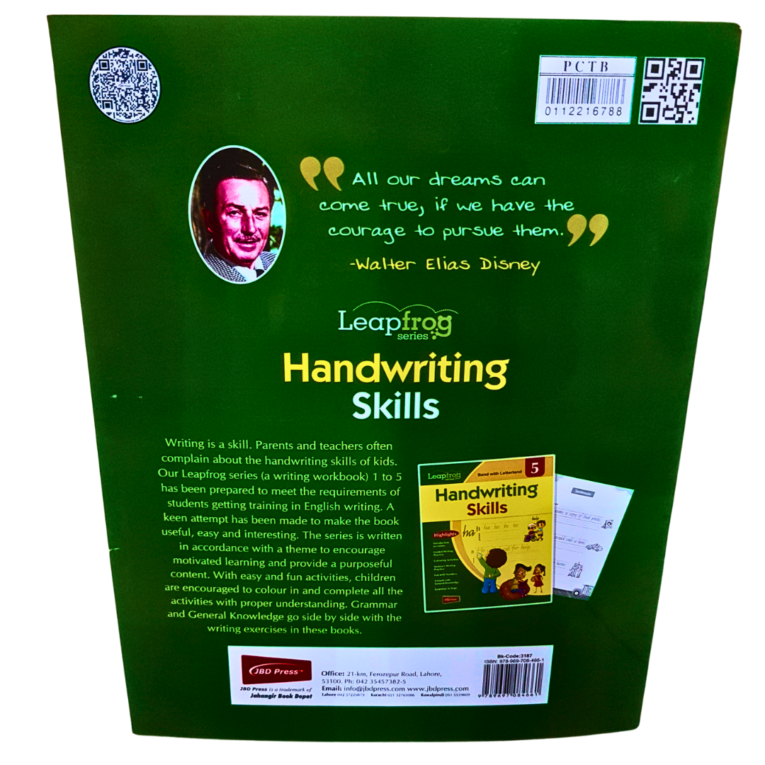 Handwriting Skills – Leapfrog Series (Book 5) | Guided Writing Practice, Sentence Formation & Grammar for Kids Secondary image
