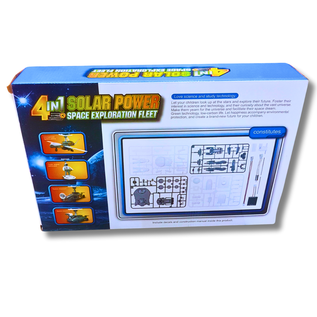 4-in-1 Solar Power Space Exploration Fleet - STEM Space Toy for Kids (Ages 8+) Secondary image