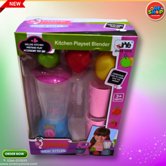 🥤 Kids Kitchen Playset Blender – Pretend Play Juicer Set with Fruits & Cups (3+ Ages)