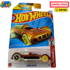Hot Wheels Retro-Active Die-Cast Car – HW Quad Rods Futuristic Racing Toy | Kids Toy Cars Pakistan