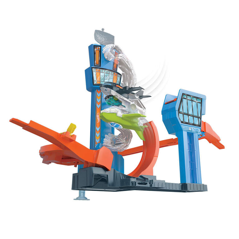 Hot Wheels Jet Jump Airport Playset Continuous Motorized Action (1 piece)
