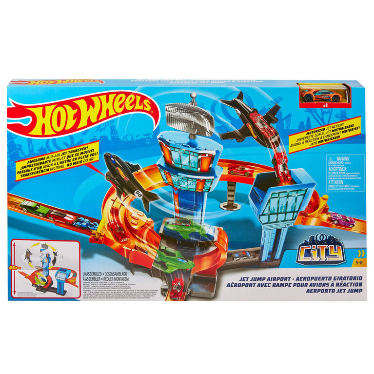 Hot Wheels Jet Jump Airport Playset Continuous Motorized Action (1 piece) Main image