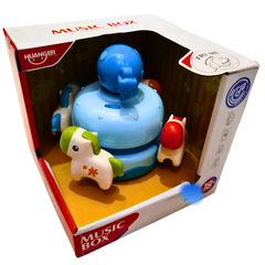 🎠 Huanger Rotating Music Box Toy – Carousel Animal Music Toy for Toddlers | Sound & Visual Sensory Toy for 18+ Months