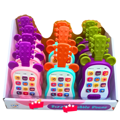 Musical Toy Mobile Phone for Kids – Light &amp; Sound | Guitar-Shaped Educational PhoneAges 1+ | &nbsp;(Each Sold Separately)