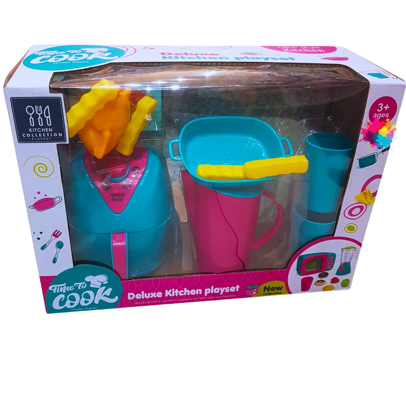 Time to Cook Deluxe Kitchen Playset for Kids (3+ Years) Main image