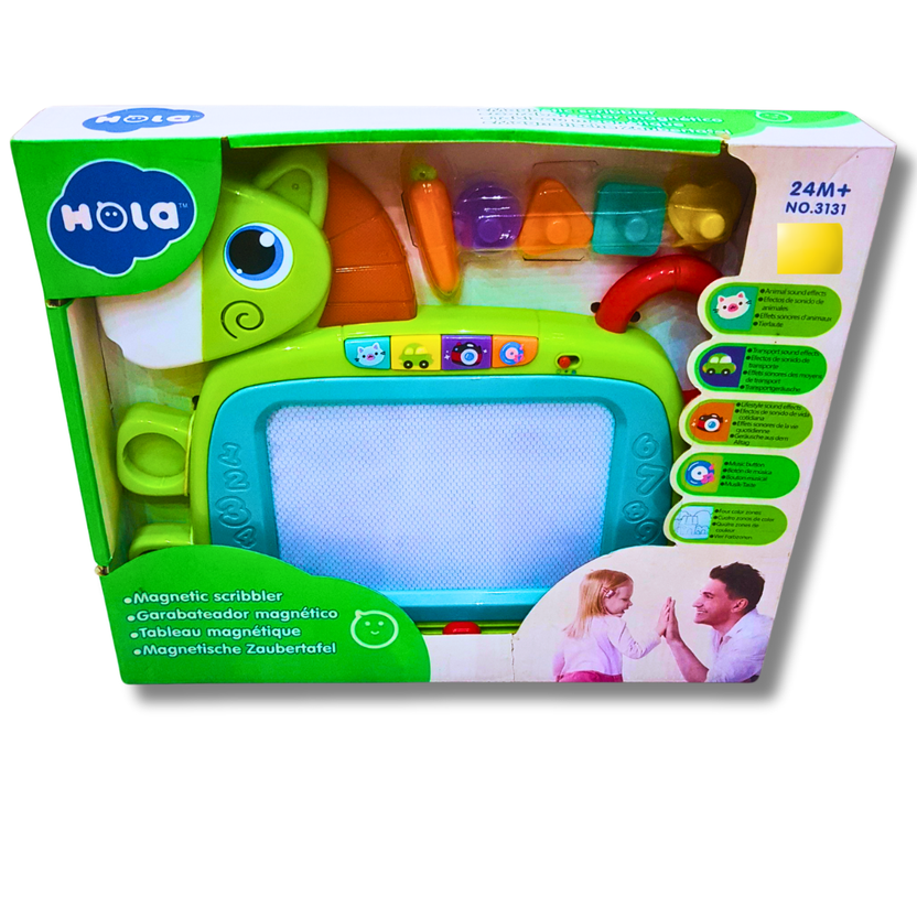 Hola Magnetic Scribbler Board - Educational Drawing and Learning Toy for Toddlers (Ages 24 Months+) Main image