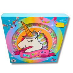 Unicorn DIY Beads Craft Set for Kids - Create Custom Jewelry and Accessories (Ages 3+)