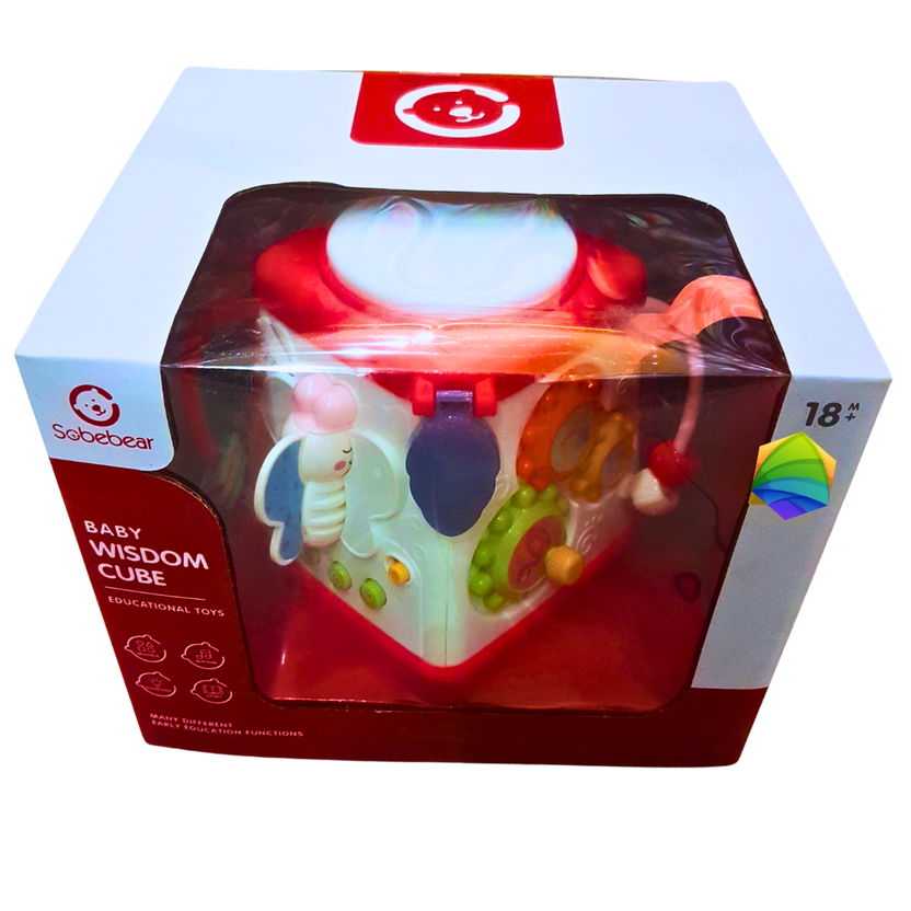 Sobebear Baby Wisdom Cube – 6-in-1 Educational Activity Toy for Toddlers (18M+) | Sensory & Learning Toy Main image