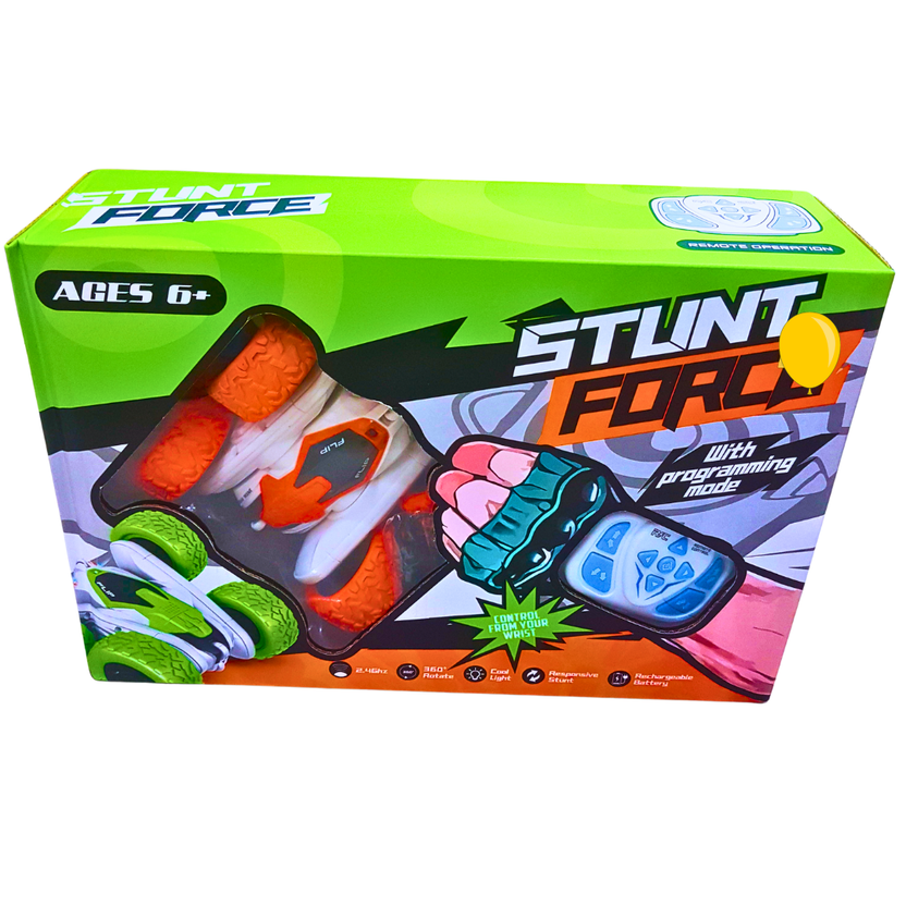 Stunt Force RC Car - 360° Rotating Remote Control Car with Programming Mode and Gesture Control Main image