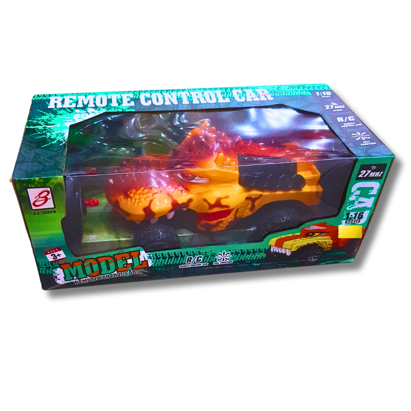 Dinosaur-Themed Remote Control Car – Exciting RC Toy for Kids (27 MHz) Main image