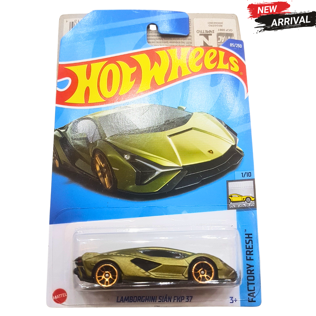 🟢 Hot Wheels Lamborghini Sián FKP 37 – Factory Fresh | Luxury Die-Cast Supercar Toy for Kids & Collectors (3+)