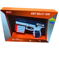 Soft Bullet Toy Gun for Kids – Safe Foam Blaster Pistol with 4 Darts | Pretend Play Shooting Toy for Boys Ages 5+