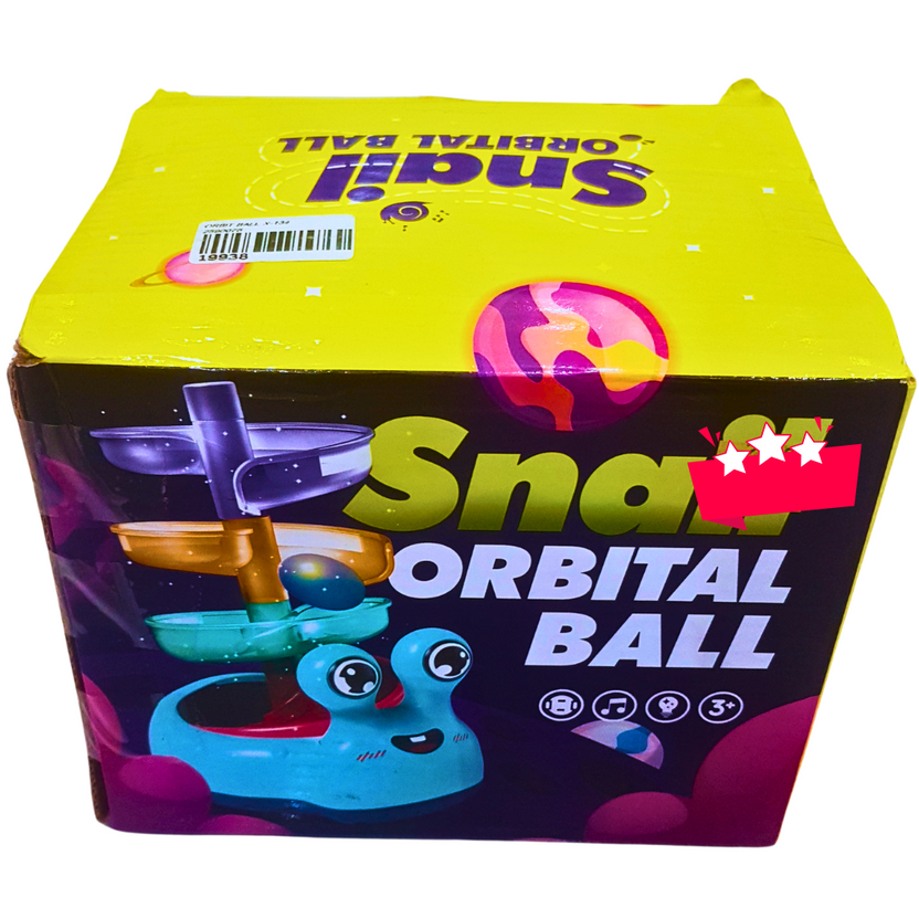 Snail Orbital Ball Run Toy – Interactive Rolling Ball Track with Lights & Music | Fun Educational Toy for Toddlers & Kids (3+ Years) Main image