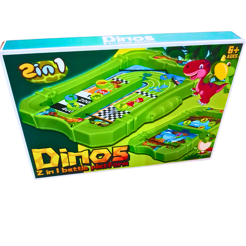 Dinos 2-in-1 Battle Platform Game Set - Fun Dinosaur Themed Board Game for Ages 6+ | Action-Packed & Interactive Main image