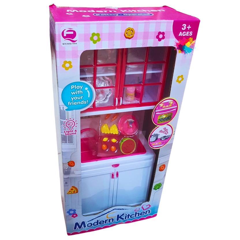 Modern Kitchen Playset - Interactive Cooking Fun for Kids Main image