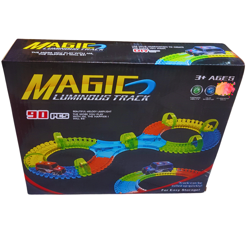 Magic Luminous Track Playset - 90 Pieces Main image
