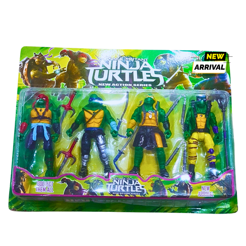 Teenage Mutant Ninja Turtles Action Figure Set – 4-Piece Collectible Toy Set | Ninja Heroes Playset Main image