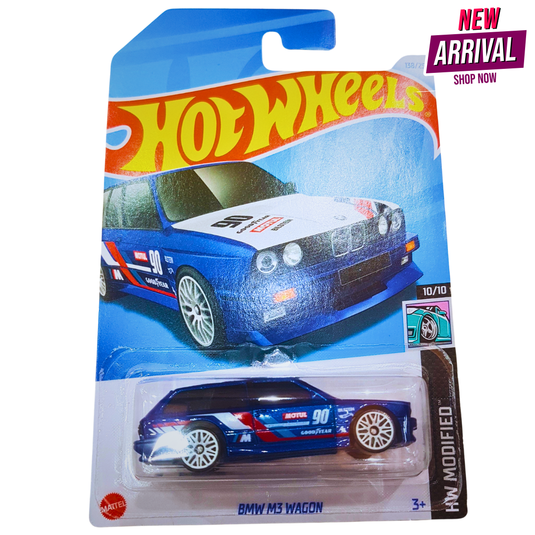 Hot Wheels BMW M3 Wagon – HW Modified Series 2024 | Blue Racing Livery Edition | Collector 138/250