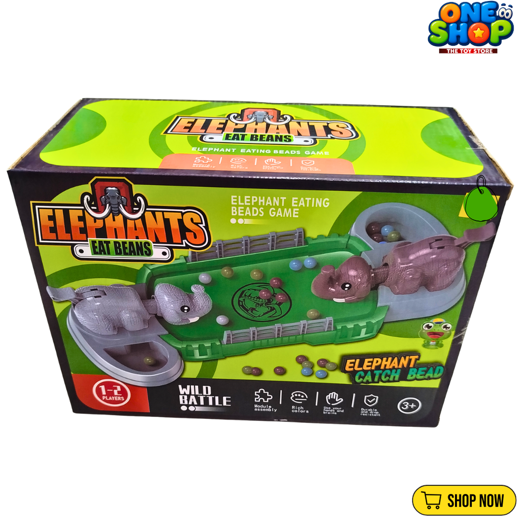Elephant Eating Beads Game for Kids – Interactive Elephant Catch Bead Board Game | Fun Educational Family Toy for Boys & Girls Ages 3+