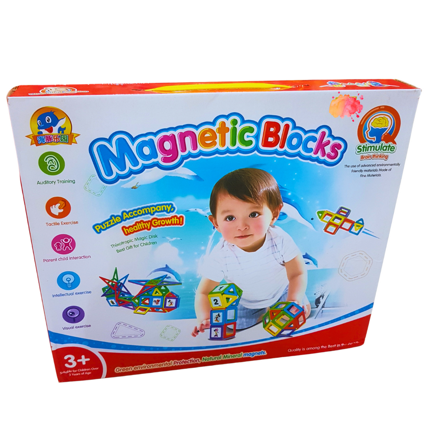 Magnetic Building Blocks for Kids - Creative Educational Toy Set - 3+ Years Main image