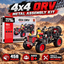 4x4 ORV metal assembly model 456 pieces black red off road vehicle