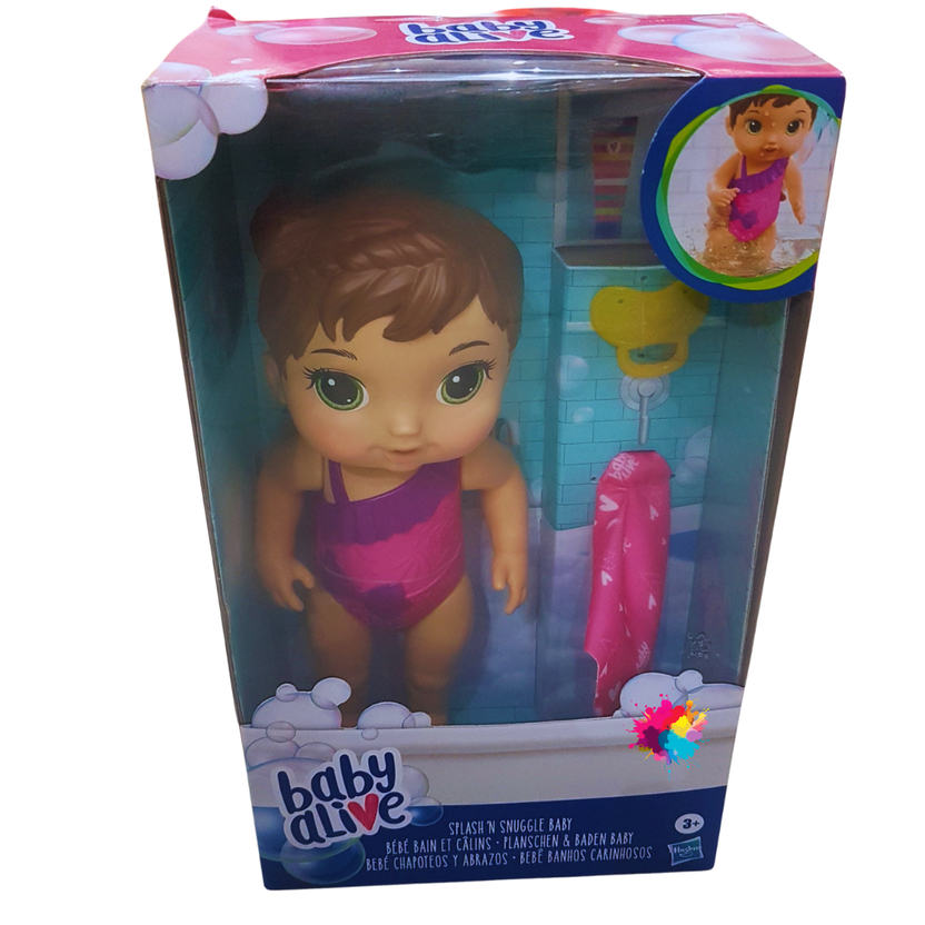 Baby Alive Splash 'N Snuggle Baby Doll - Bath Time Fun for Kids (Ages 3+) Main image