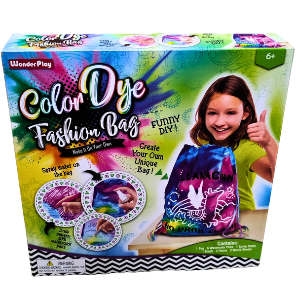 🎨 WonderPlay Color Dye Fashion Bag – DIY Art Kit for Girls & Boys (6+ Years) | Create Your Own Drawstring Bag