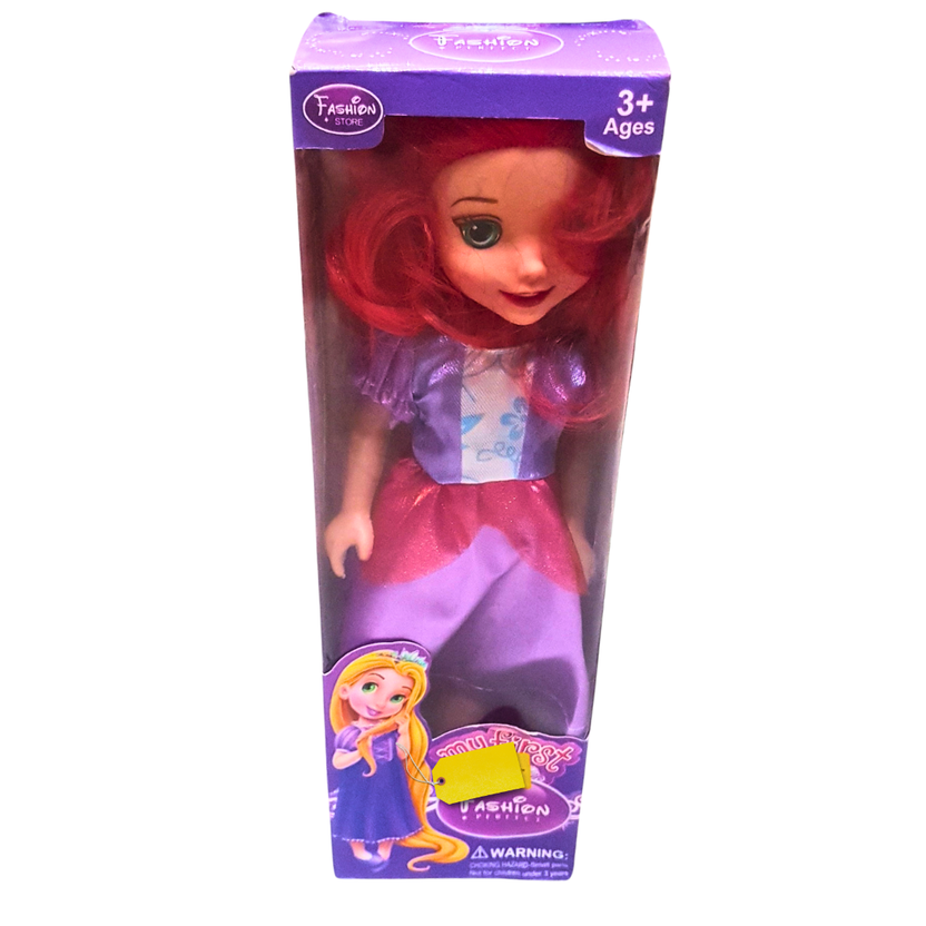 Mini Princess Doll – Dressed in Stylish Purple Outfit for Kids 3+ Main image