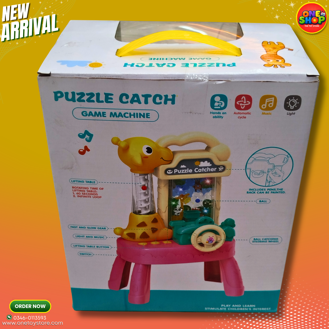 Puzzle Catch Game Machine for Kids – Interactive Ball Catching Toy with Light & Music (3+ Age) in Pakistan Secondary image