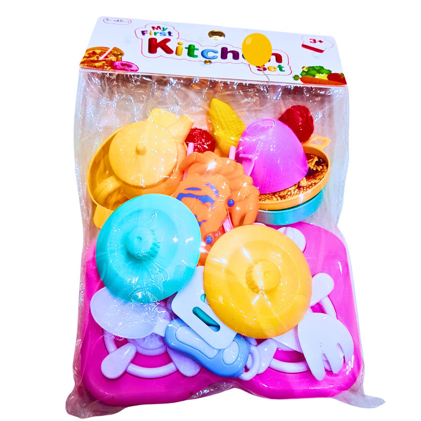 My First Kitchen Set for Kids | Pretend Cooking Playset with Utensils & Food Toys | 3+ Years Main image