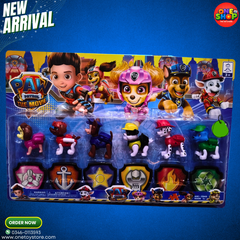 Paw Patrol The Movie Action Figures Set for Kids – Complete Puppy Team Toy Pack | Cartoon Dog Character Toys for Boys & Girls (3+)
