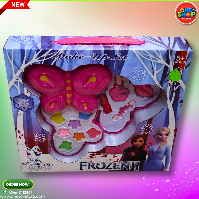🦋 Frozen Butterfly Make-Up Set for Girls – Kids Pretend Play Cosmetic Kit (5+ Years) Main image