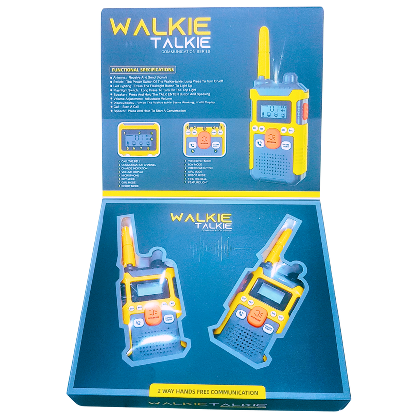 Walkie Talkie Set for Kids | 2-Way Hands-Free Communication Toy | Interactive & Educational Play | Age 3+ Main image