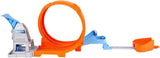 Hot Wheels Toy Car Track Set, Stunt Champion, Dual Track Loop with Dual Launcher, Includes 1:64 Scale Toy Car