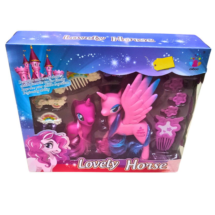 Lovely Horse Playset – Magical Unicorns with Accessories for Kids 3+ Main image