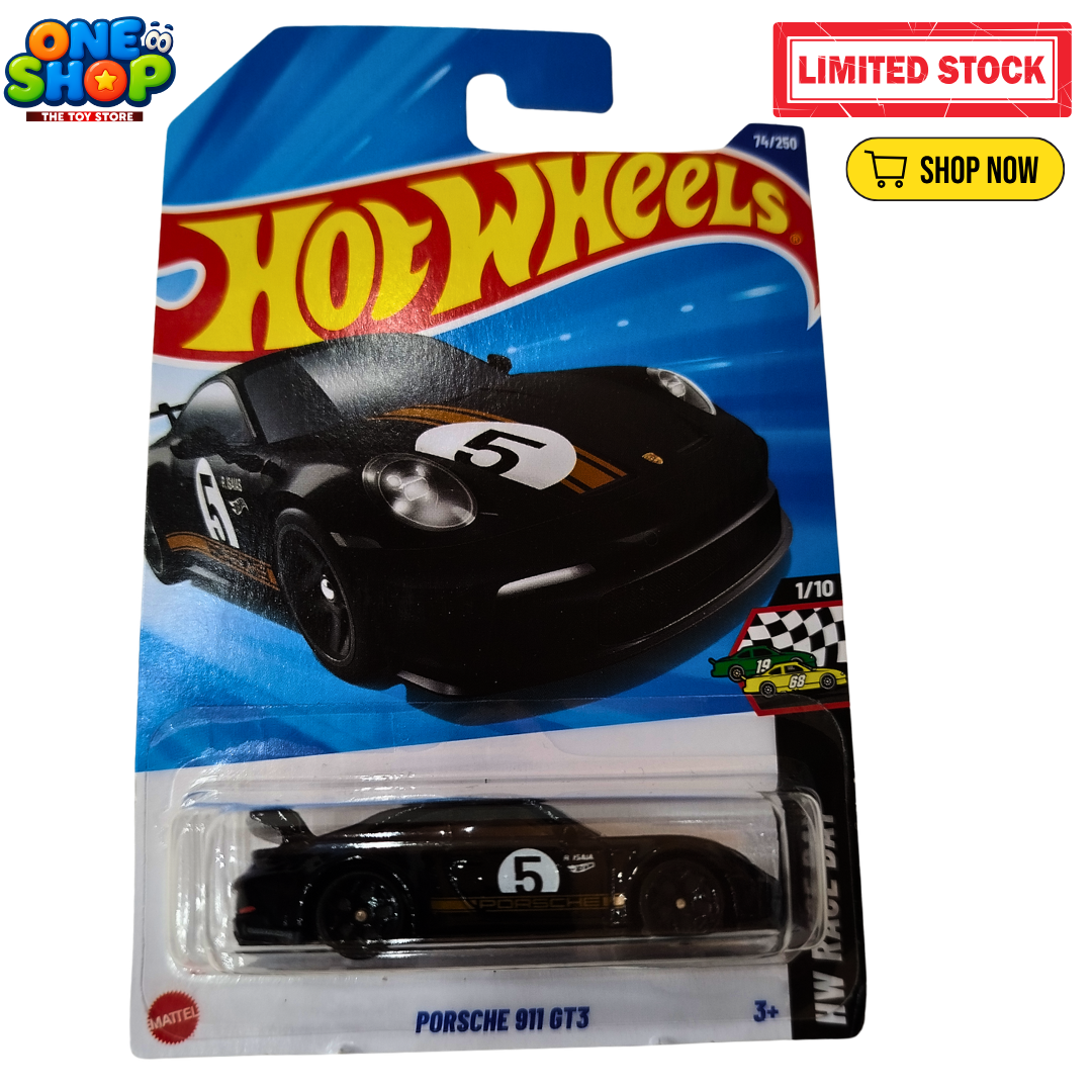 Hot Wheels Porsche 911 GT3 Die-Cast Car – Black Racing Edition Toy Car for Kids | Original Hot Wheels Pakistan Secondary image