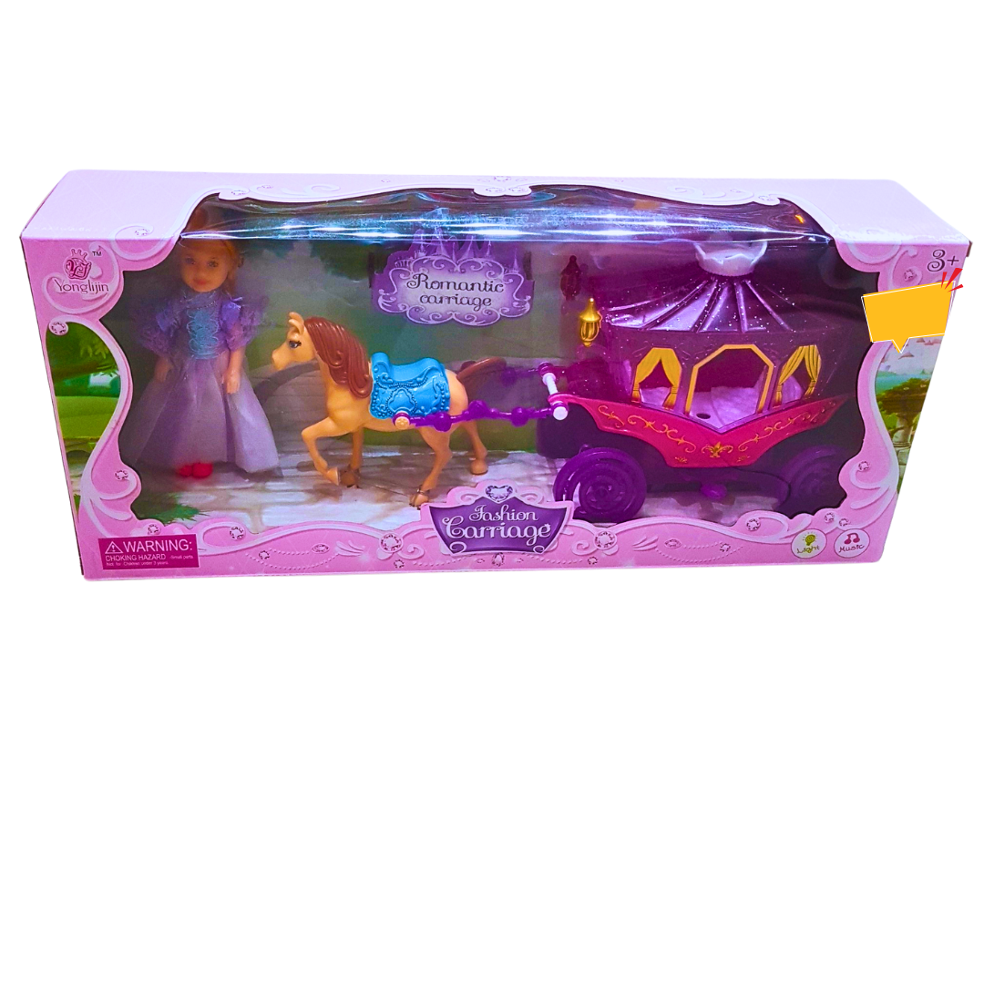 Princess Doll with Romantic Horse-Drawn Carriage – Fairytale Playset (3+ Years) Main image